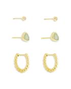 Kendra Scott Ivy Huggie Hoop An Stud Earrings, Set Of 3