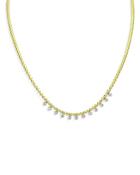 Meira T 14k Yellow Gold Diamond Charm Necklace, 18
