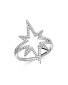 Bloomingdale's Diamond Starburst Ring In 14k White Gold, 0.30 Ct. T.w. - 100% Exclusive