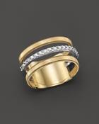 Marco Bicego 18k Yellow & White Gold Goa Ring With Diamonds