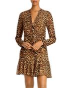 Jay Godfrey Kirk Leopard Print Mini Dress