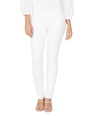 Nydj Petites Pull-on Skinny Ankle Jeans In Optic White