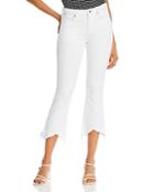 Aqua Roxy Frayed Cropped Jeans In White - 100% Exclusive