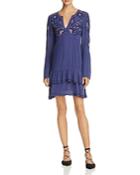 Parker Padma Bell-sleeve Embroidered Dress