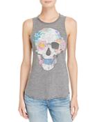 Chaser Water Floral Skull Tank