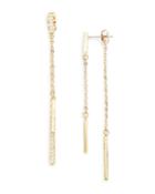 Rebecca Minkoff Pave Front-back Earrings