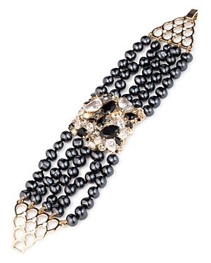 Carolee Cultured Freshwater Pearl Multi Row Bracelet
