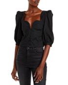 Jonathan Simkhai Thea Puff Sleeve Top