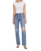 Agolde Lana High-rise Vintage Straight-leg Jeans In Backdrop