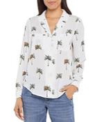 Nydj Gabrielle Printed Button Front Shirt