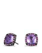 David Yurman Earrings With Amethyst And Pink Sapphire