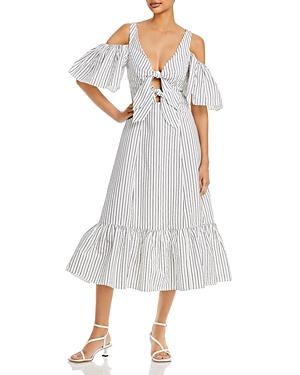 Cinq A Sept Laurel Cold Shoulder A Line Dress