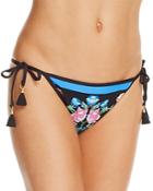 Nanette Lepore Damask Floral Vamp Side Tie Bikini Bottom