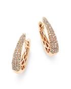 Bloomingdale's Diamond Hoop Earrings In 14k Rose Gold, 0.20 Ct. T.w. - 100% Exclusive
