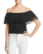 Michelle By Comune Pom Off-the-shoulder Top - 100% Exclusive