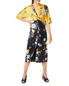 Hobbs London Farrah Printed Kimono Sleeve Dress