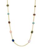 Kate Spade New York Scatter Multicolor Stone Station Necklace, 39