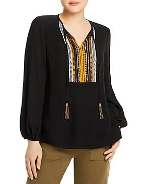 Kobi Halperin Cora Silk Embellished Blouse