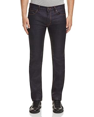 Hugo Coated Denim Straight Fit Jeans In Blue