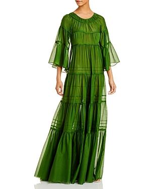 Rebecca Taylor Ruched Tiered Dress
