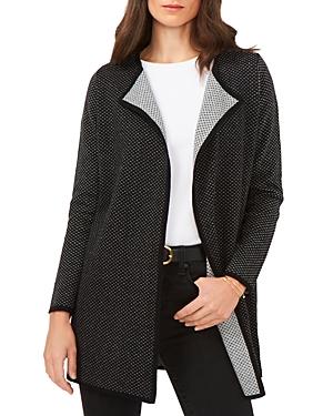 Vince Camuto Mini Dot Drape Open Cardigan