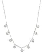 Bloomingdale's Diamond 4-stone Droplet Necklace In 14k White Gold, 0.60 Ct. T.w. - 100% Exclusive