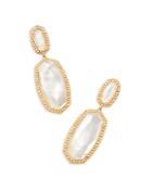 Kendra Scott Elle Cultured Freshwater Pearl & Mother Of Pearl Drop Earrings In 14k Gold Plated