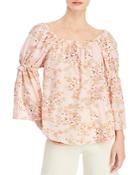 Status By Chenault Floral Peasant Top