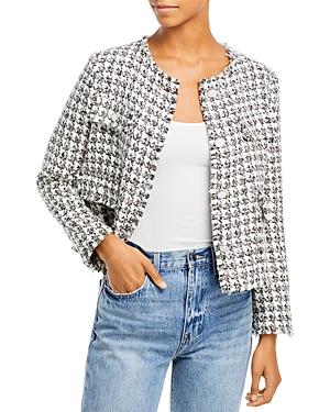 Aqua Cropped Tweed Jacket - 100% Exclusive
