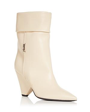 Saint Laurent Women's Liz High Heel Pointed Toe Booties