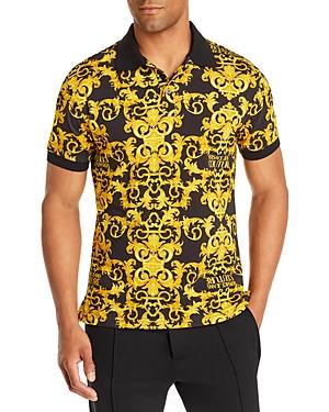 Versace Jeans Couture Logo Baroque Slim Fit Polo Shirt