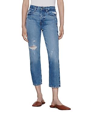 Frame Le Original Cropped Jeans In Bluejay Rips