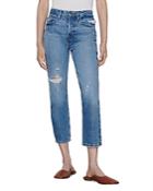 Frame Le Original Cropped Jeans In Bluejay Rips