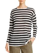 Eileen Fisher Crewneck Striped Tunic - 100% Exclusive