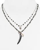 Chan Luu Two Strand Horn Necklace, 17