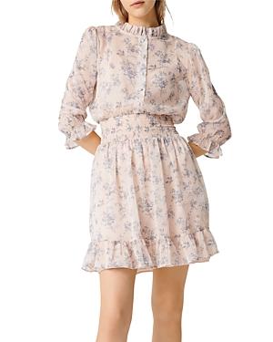 Maje Rythonie Floral Mini Dress
