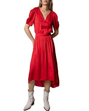 Zadig & Voltaire Ridge Satin High Low Dress