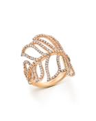 Bloomingdale's Diamond Leaf Statement Ring In 14k Rose Gold, 1.20 Ct. T.w. - 100% Exclusive