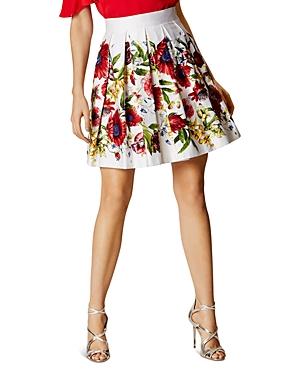 Karen Millen Atelier Floral Pleated Skirt