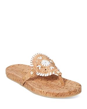 Jack Rogers Women's Georgica Floral Detail Slide Sandals