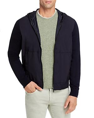 Z Zegna Hybrid Mixed Media Hoodie