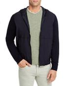 Z Zegna Hybrid Mixed Media Hoodie