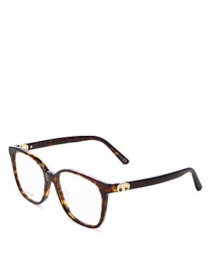 Dior Women's Square Clear Glasses, 56mm