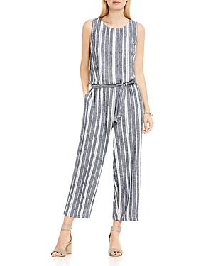 Two By Vince Camuto Belted Stripe Jumpsuit