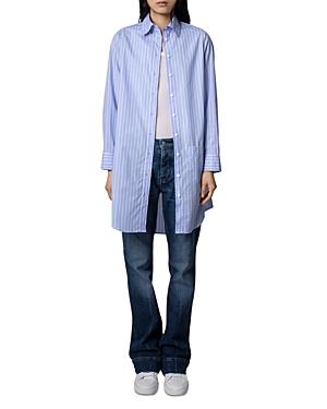 Zadig & Voltaire Rais Pinstripe Shirt Dress