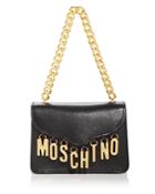 Moschino Logo Charms Convertible Leather Belt Bag