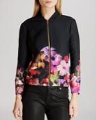 Ted Baker Jacket - Giletta Cascading Floral Print Bomber