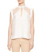 Sandro Vally Lace-inset Top