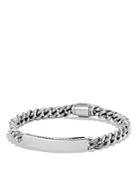 David Yurman Petite Pave Curb Link Id Bracelet With Diamonds