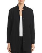 Eileen Fisher Stand Collar Textured Jacket